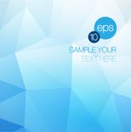 Blue Abstract Triangular background Vector illustration N2