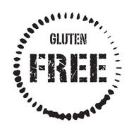 Black vector grunge stamp GLUTEN FREE