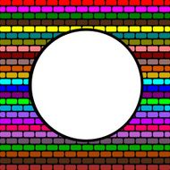 Abstract brick colorful background N2