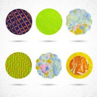 Beautiful color design elements Various decorative circles