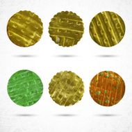 Golden metal badges N2