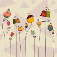 Abstract Floral Design (vector)