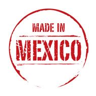 Red vector grunge stamp MADE IN MEXICO N2