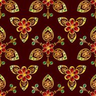 Abstract background Glass and gold Seamless pattern