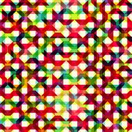 pattern of colored geometric elements