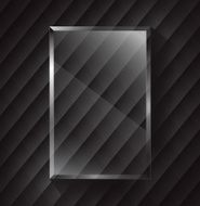 Black metal and glass vector background