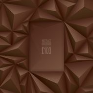 Brown vector geometric background