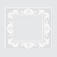 carved vintage frame made of paper for picture or photo N2