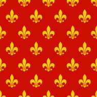 Fleur de lys seamless pattern N17