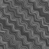 Repeating ornament gray and white diagonal wavy N2