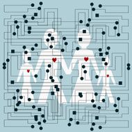 Circuit Family Abstract Background