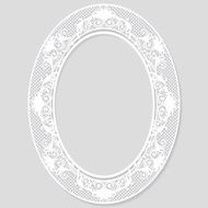 carved vintage frame made of paper for picture or photo N4