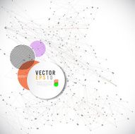Abstract mesh background lines and shapes futuristic design vector illustration