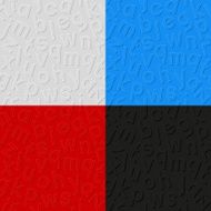 Set of seamless patterns with alphabet N2