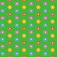 Seamless pattern Colorful flower background