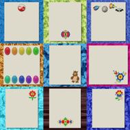 Set of writing paper textures