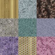 Set of wire mesh seamless generated textures