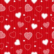 Valentine stripes pattern