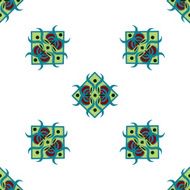 seamless pattern with square ornament