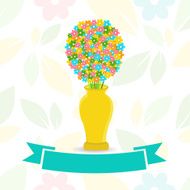 beautiful flowers pot