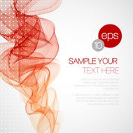 Smoke wave background Vector illustration N4