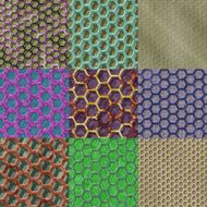 Set of wire mesh seamless generated textures N2