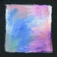 Abstract textured acrylic and oil pastel background
