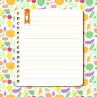 Vegetables background with space for text
