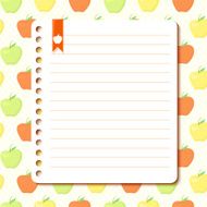 Apple background with space for text