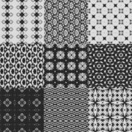 Set of curtain lace seamless generated textures