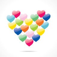 colorful valentine day greeting design