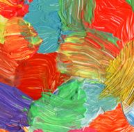 Abstract circle acrylic and watercolor painted background N2