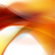 Abstract smooth fresh orange flow background Vector illustration