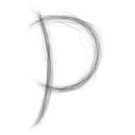 sketch alphabet P