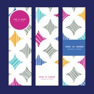 Vector colorful marble textured tiles vertical banners set pattern background