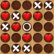 Tic Tac Toe wooden board generated seamless texture N2