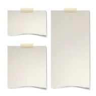 paper texture notes sticked on the wall N3