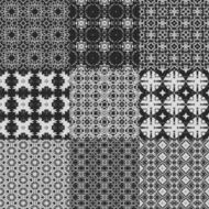 Set of curtain lace seamless generated textures N3