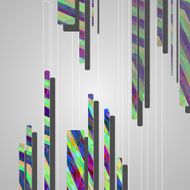 Abstract futuristic geometric shapes N15