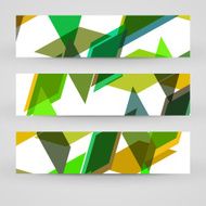 Vector banner set for your design N19