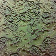 3D elevated fantasy square background with relief N7