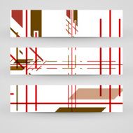 Vector banner set for your design N21