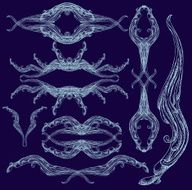 water-vector elements that flow