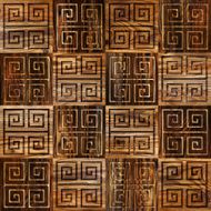Abstract paneling pattern - seamless background cassette floor N5