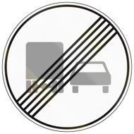 end of no overtaking by lorries N2