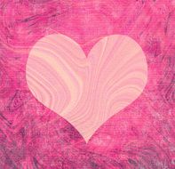 pink grunge background with heart and space