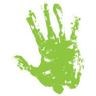 Green Hand Print N8