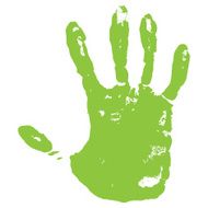 Green Hand Print N10