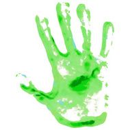 Green Hand Print N11