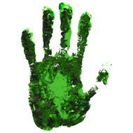 Green Hand Print N12
